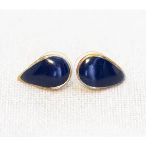 Vintage Goddess Teardrop Fashionable Blue Stud Earrings - AB2